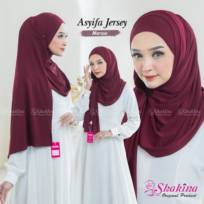 Pashmina Hijab Instan Simple Jersey Premium - Asyifa