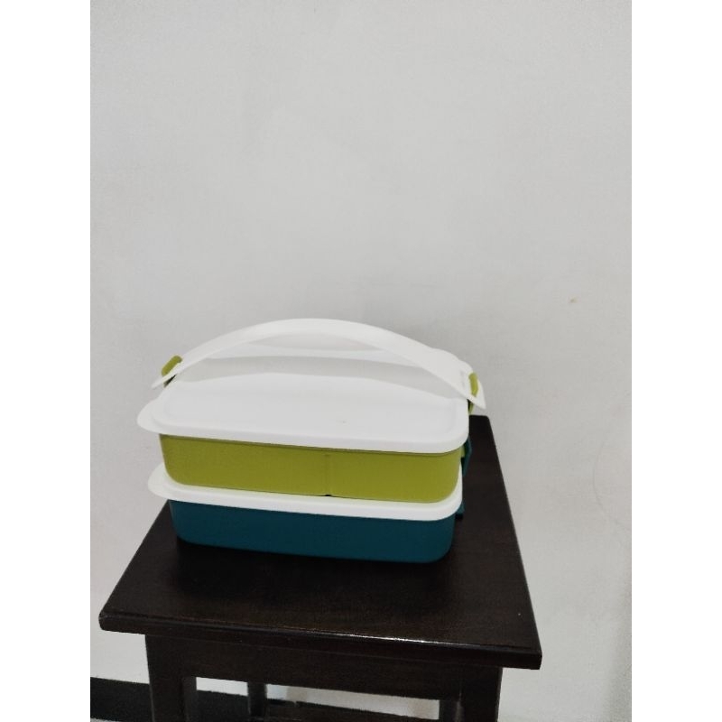 Jual Tupperware ctg rantang dua susun warna warni | Shopee Indonesia