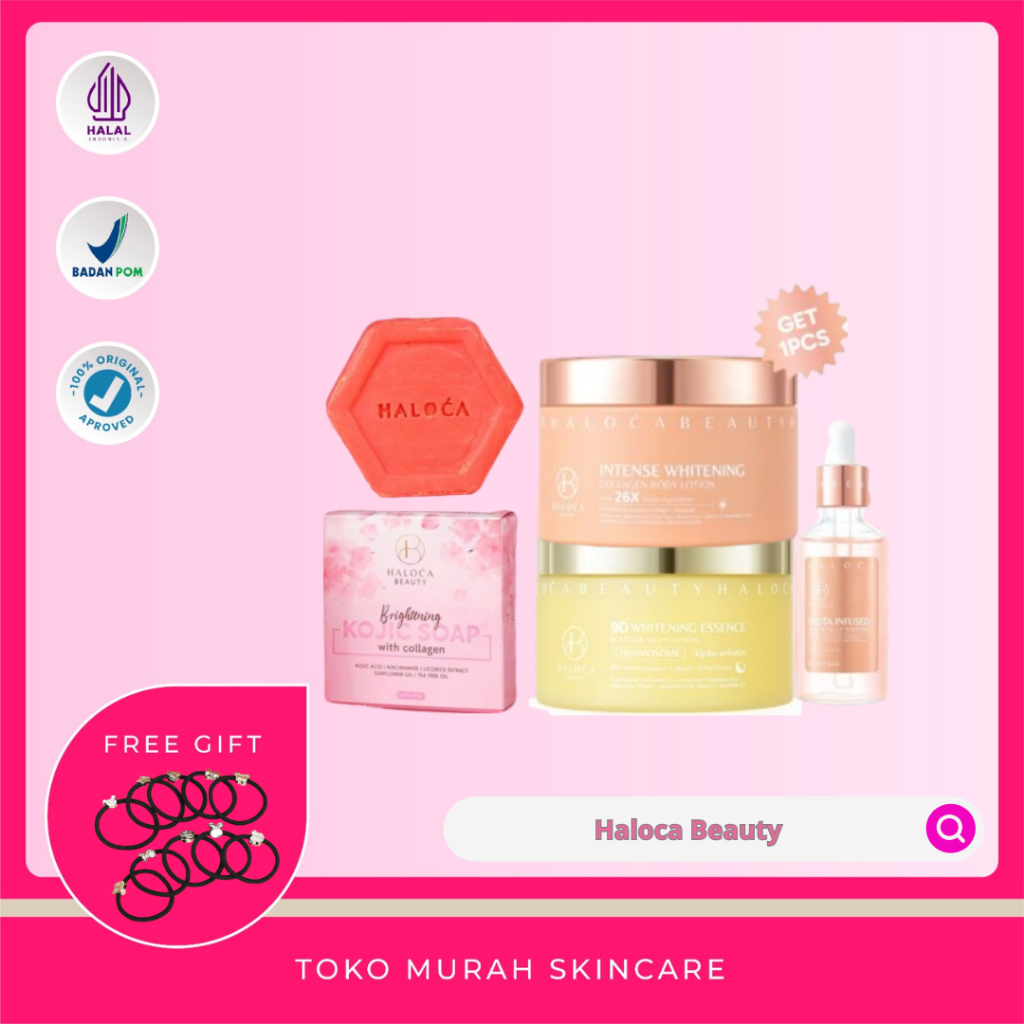 Jual Haloca Beauty | Brightening Kojic Body Wash | Collagen Body Lotion ...
