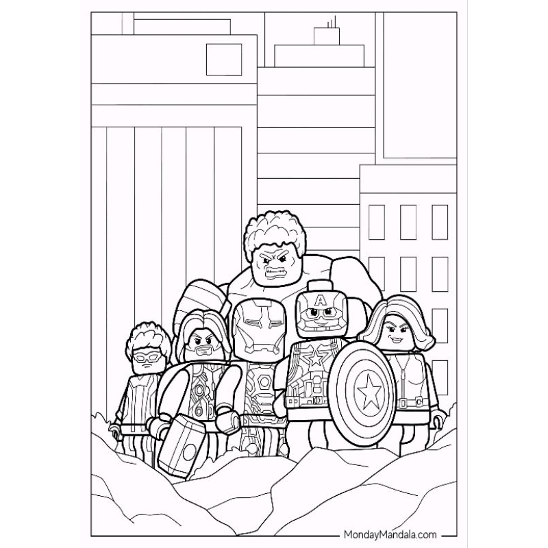Jual Kertas Gambar Mewarnai A4 [ Marvel Avengers ] | Shopee Indonesia