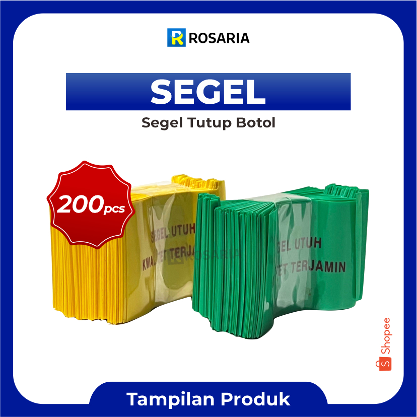Jual SEGEL PLASTIK TUTUP BOTOL Isi 200 pcs Segel Utuh Kawlitet Terjamin ...