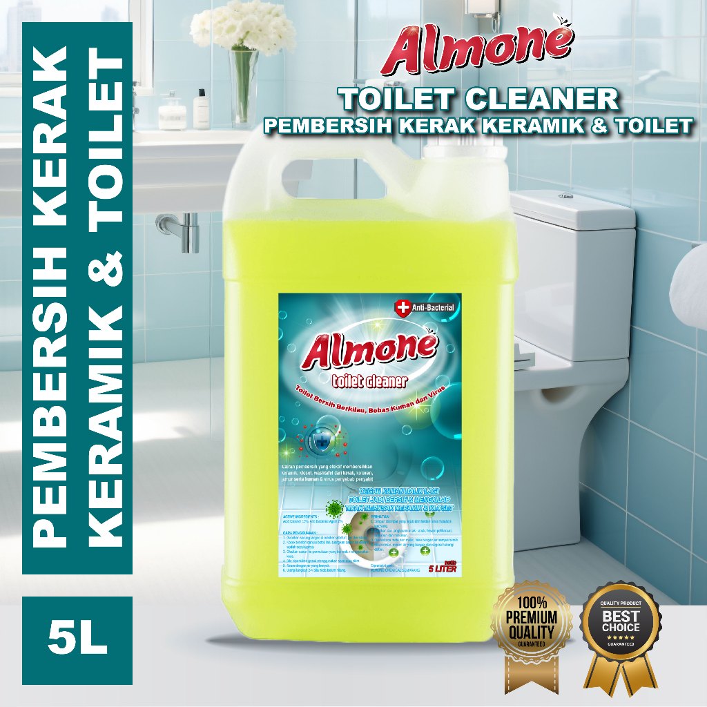 Jual Pembersih Kerak Toilet dan Keramik ALMONE Toilet Cleaner 5 Liter ...