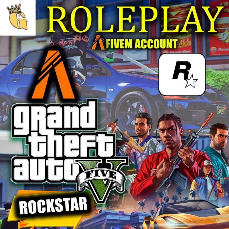 Jual Akun Rockstar Fivem | Fresh | Private | GTA 5 ROLEPLAY | SOCIAL ...