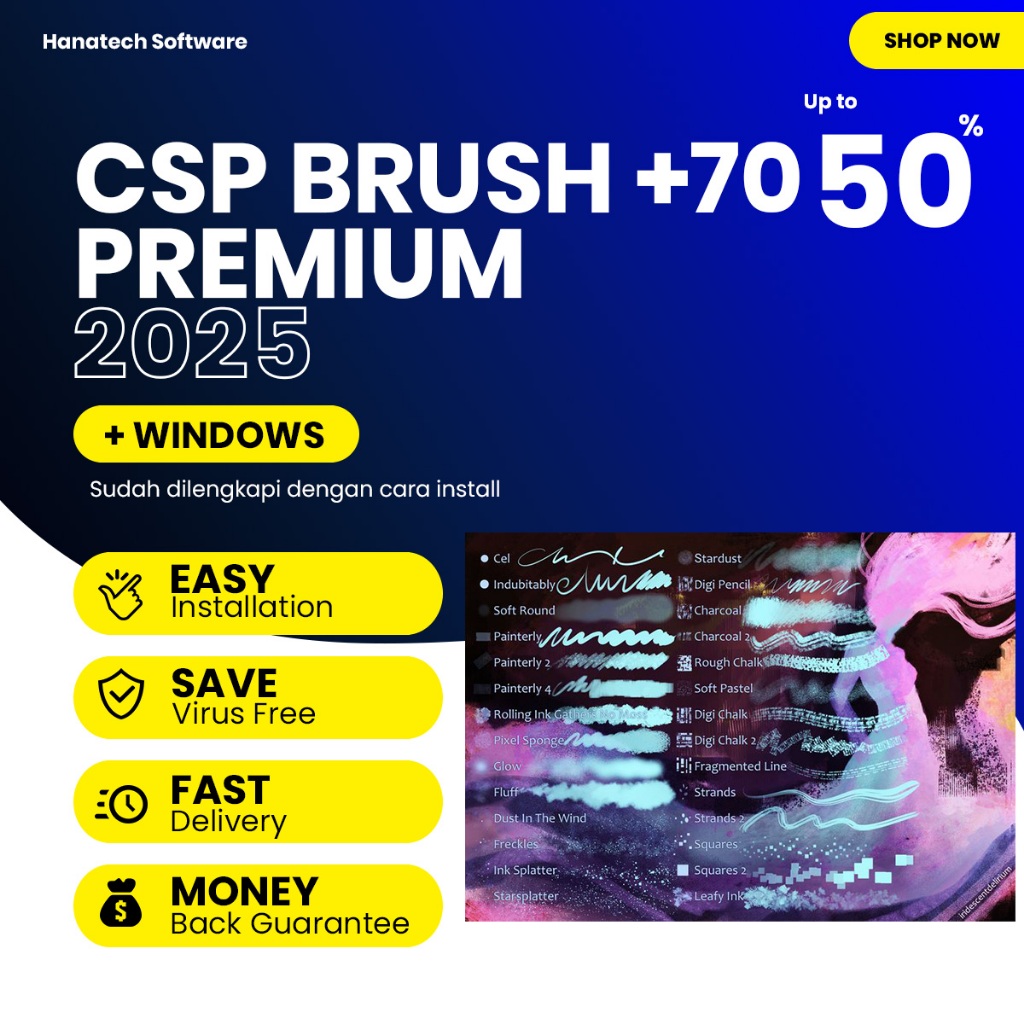 Jual 70+ Clip Studio Paint Brushes Collection | Shopee Indonesia