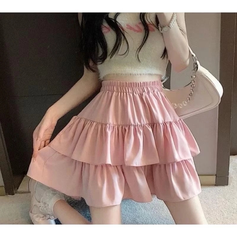 Jual Rok Wanita POLLY Mini Skirt Susun Pendek / Rok Wanita Pendek / Rok ...