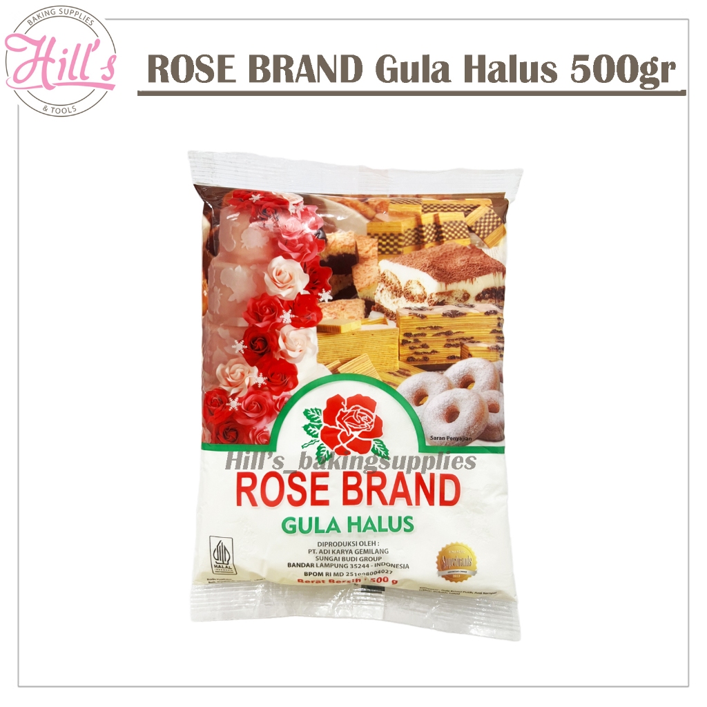 Jual ROSE BRAND GULA HALUS 500 Gr / GULA PUTIH TEPUNG KUE ROTI DONAT ...