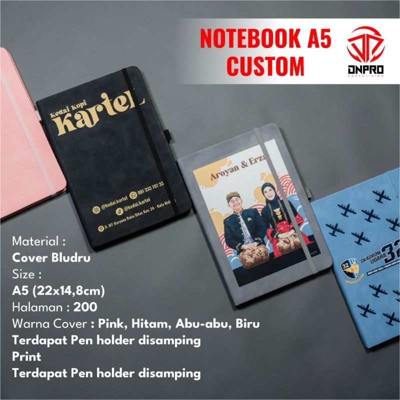 Jual PROMO Notebook A5 Custom/Blocknote Custom/Buku Catatan Harian ...