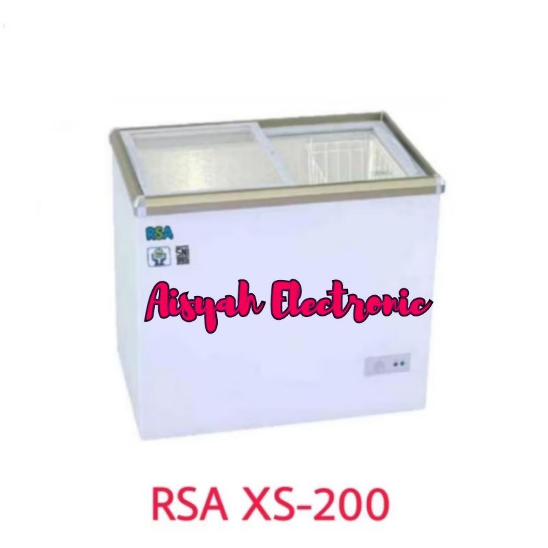 Jual CHEST FREEZER RSA KACA 200 LITER XS-200 GARANSI RESMI | Shopee ...