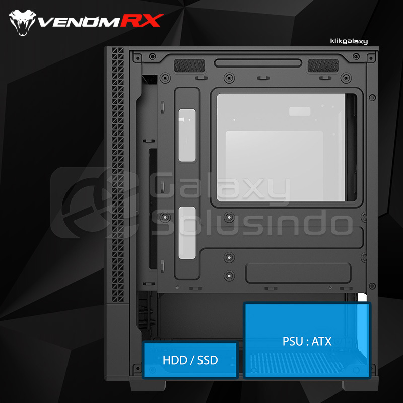 Jual VenomRX HELIX Tempered Glass M-ATX Gaming Case | Shopee Indonesia