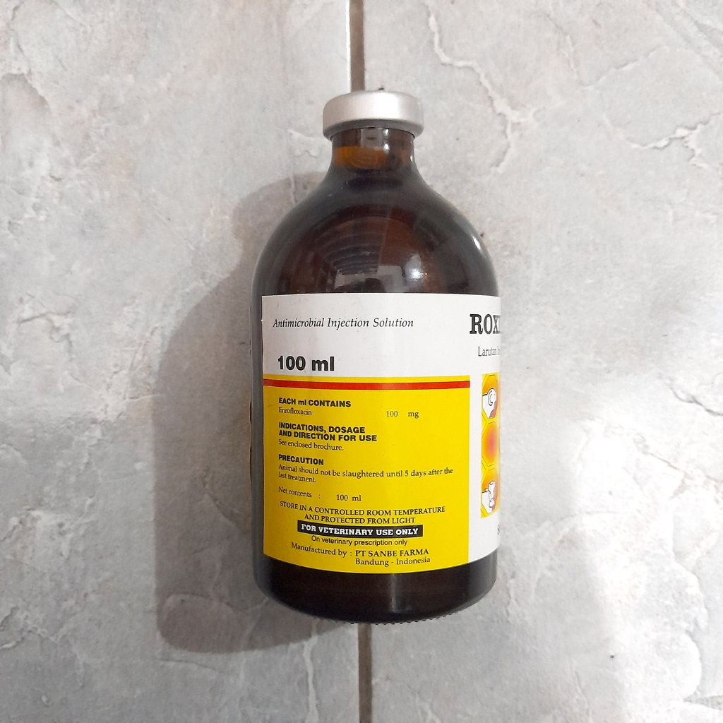 Jual ROXINE 100 ML - Obat Antibiotik infeksi Ternak ayam sapi kambing ...