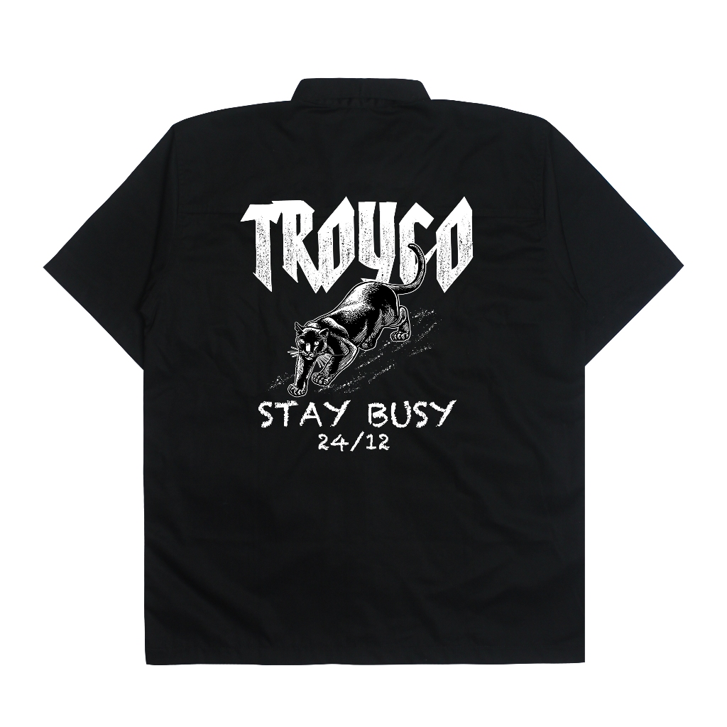 Jual Troy Company Work Shirt Workwear Black Panther - Kemeja Kerja ...