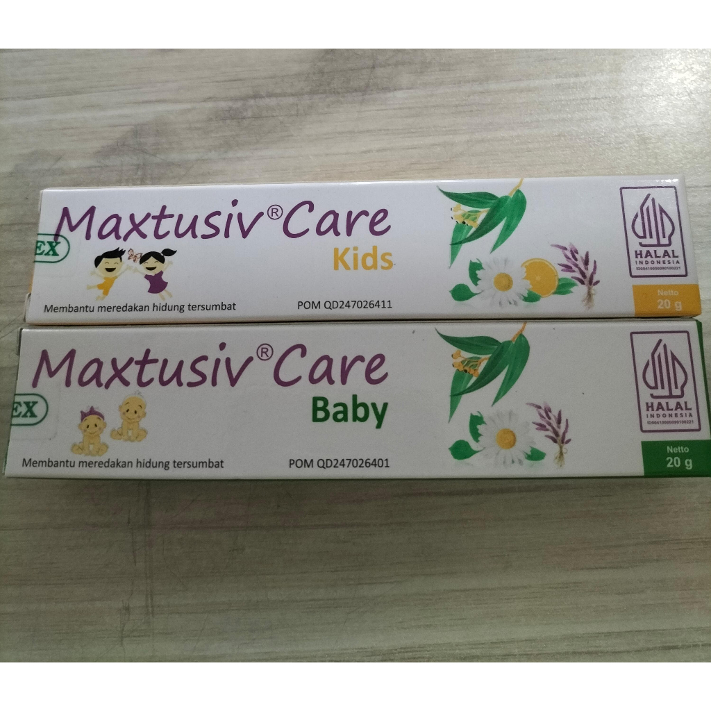 Jual Maxtusiv Care 20gr/Meredakan Hidung tersumbat Bayi dan Anak ...