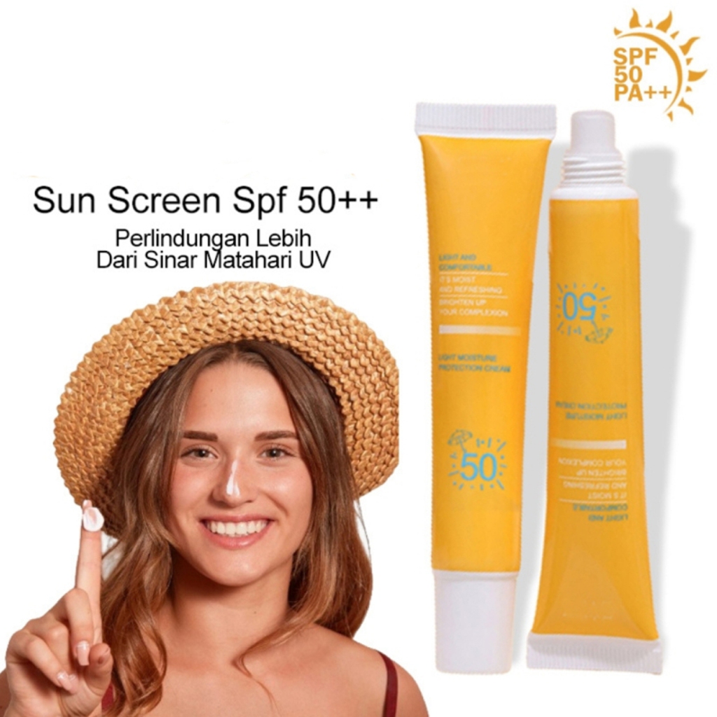 Jual ( 3 PCS ) Sunscreen 50 SPF Sunscreen Light Moisture Protection ...