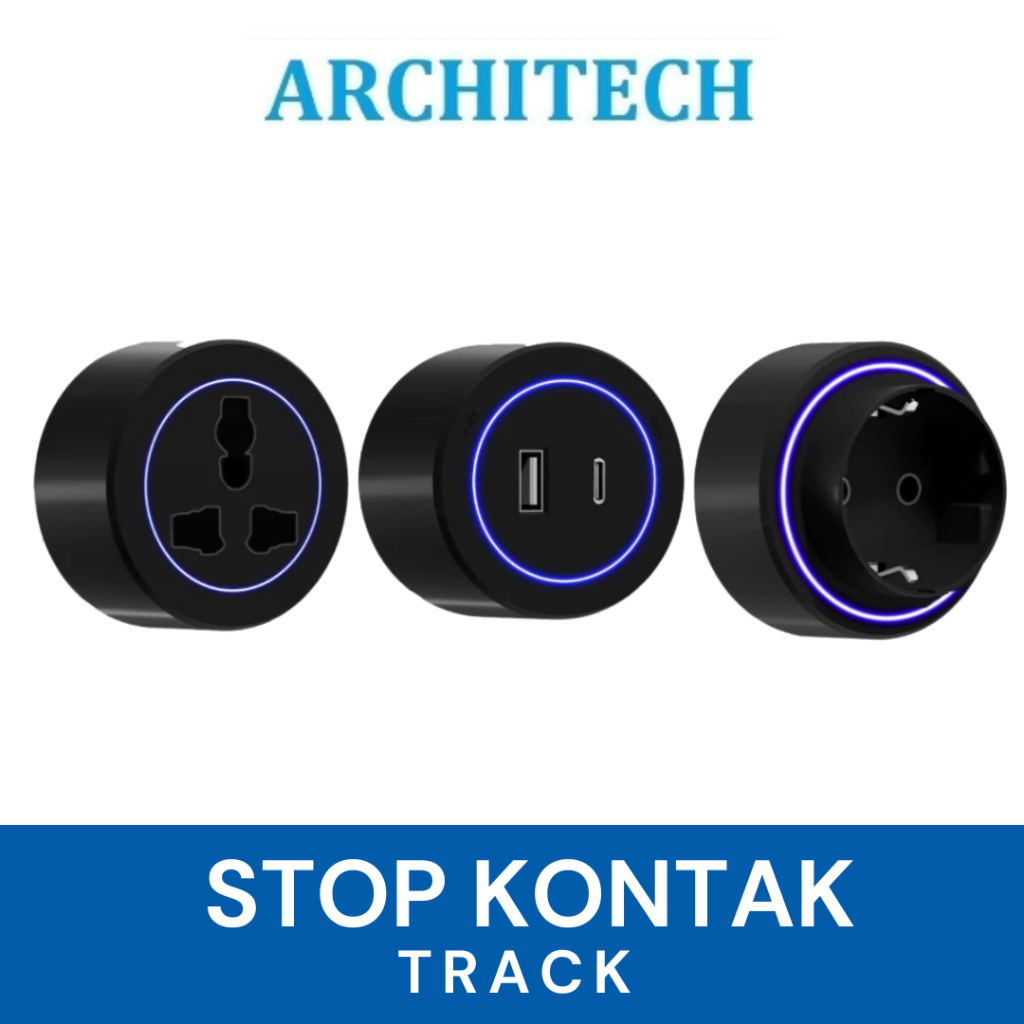 Jual Architech stop Kontak Track Socket 40 60 80cm kepala Adaptor Soket ...