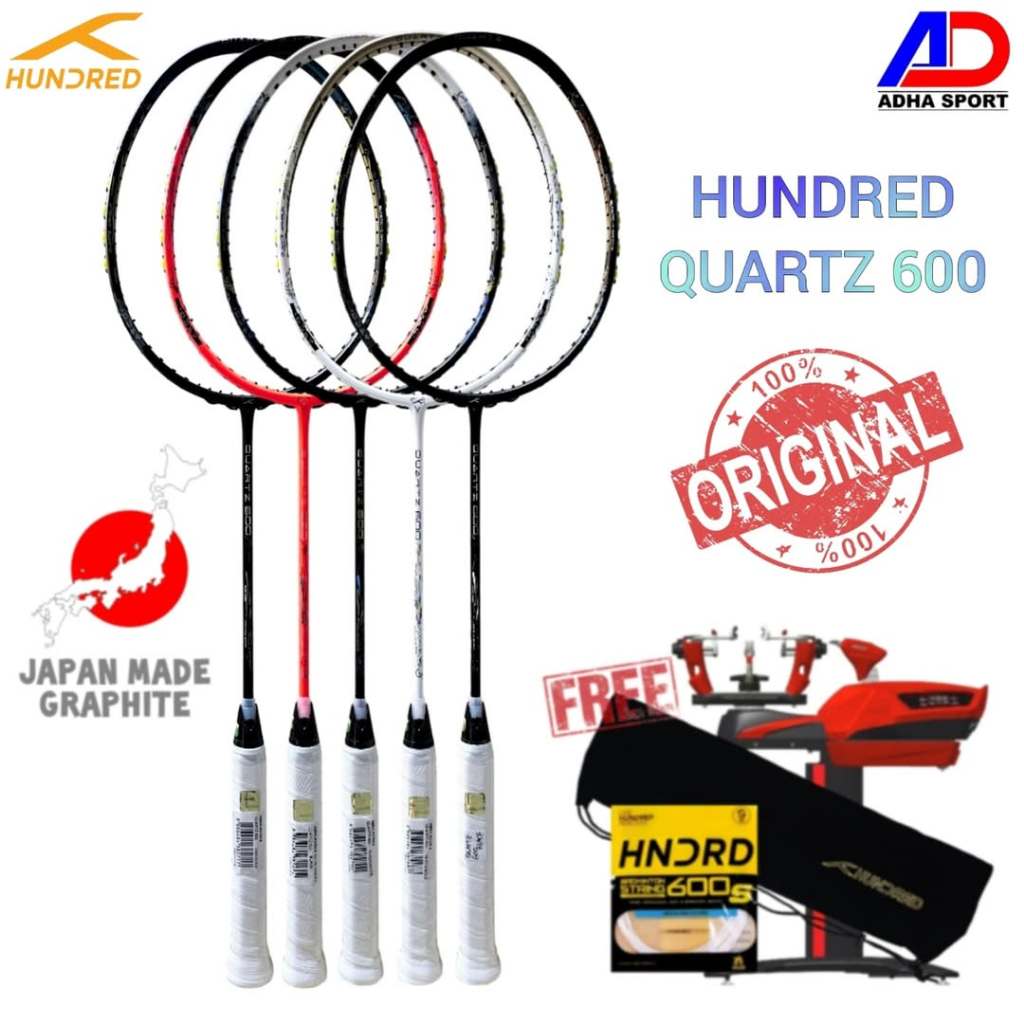 Jual Raket Badminton Hundred Quartz 600 Raket Bulutangkis Original ...