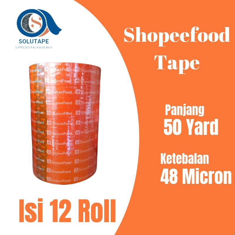 Jual Online Food Tape Sealer Lakban Selotip Onlinefood Harmony Tape ...
