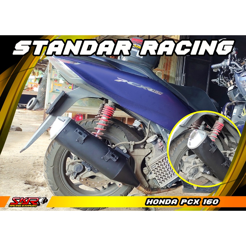 Jual PCX 160, KNALPOT STANDAR RACING BY SKR RACING EXHAUST | Shopee ...