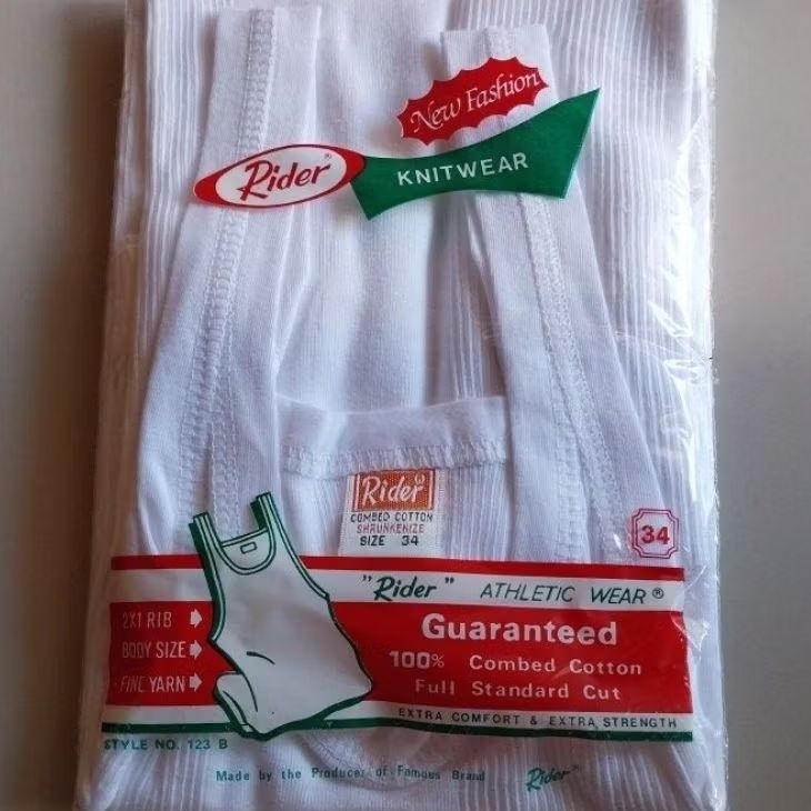 Jual Singlet Pria Rider Clasic Putih-Rider Clasic Singlet Pria-Singlet ...
