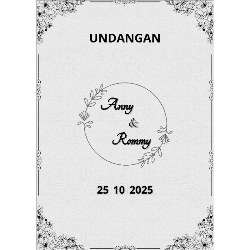 Jual Simple Template Undangan Pernikahan | Simple Wedding Template ...