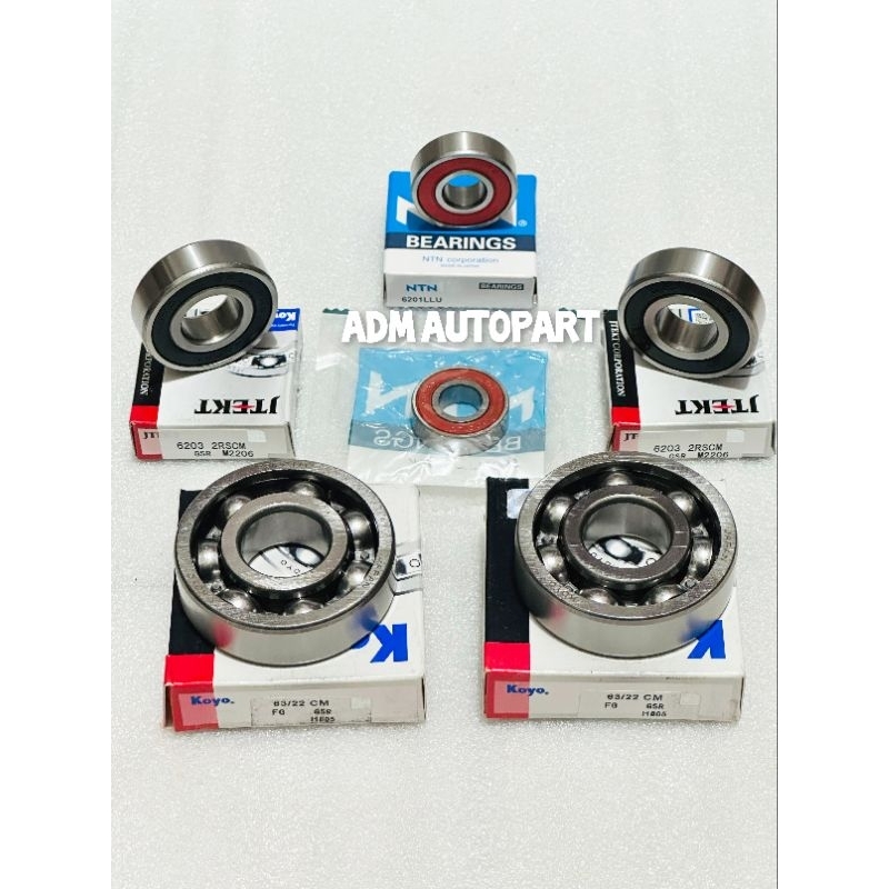 Jual Bearing Laher rasio mesin set 6PCH KOYO NTN JAPAN, Honda Revo ...