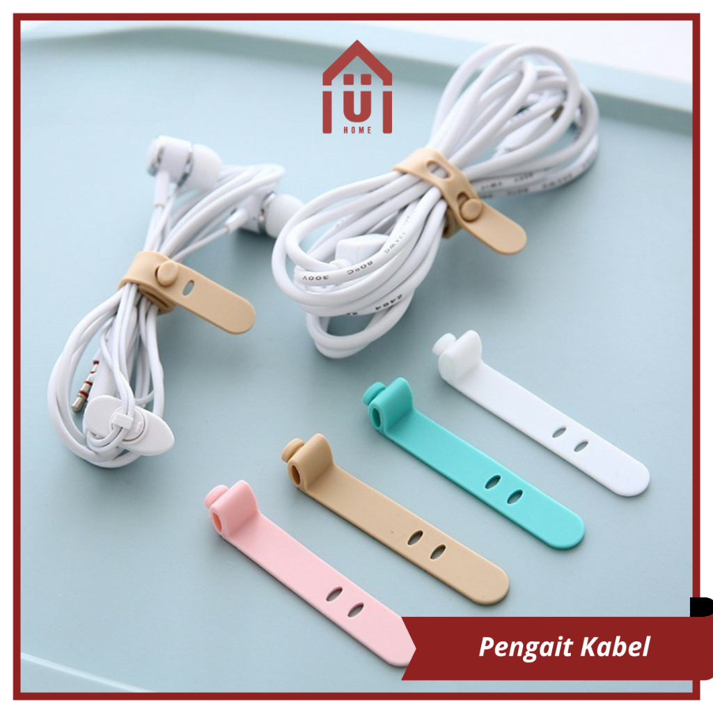 Jual UNISO - PENGAIT PENGIKAT KABEL KARET PENGGULUNG PENJEPIT MINI ISI ...