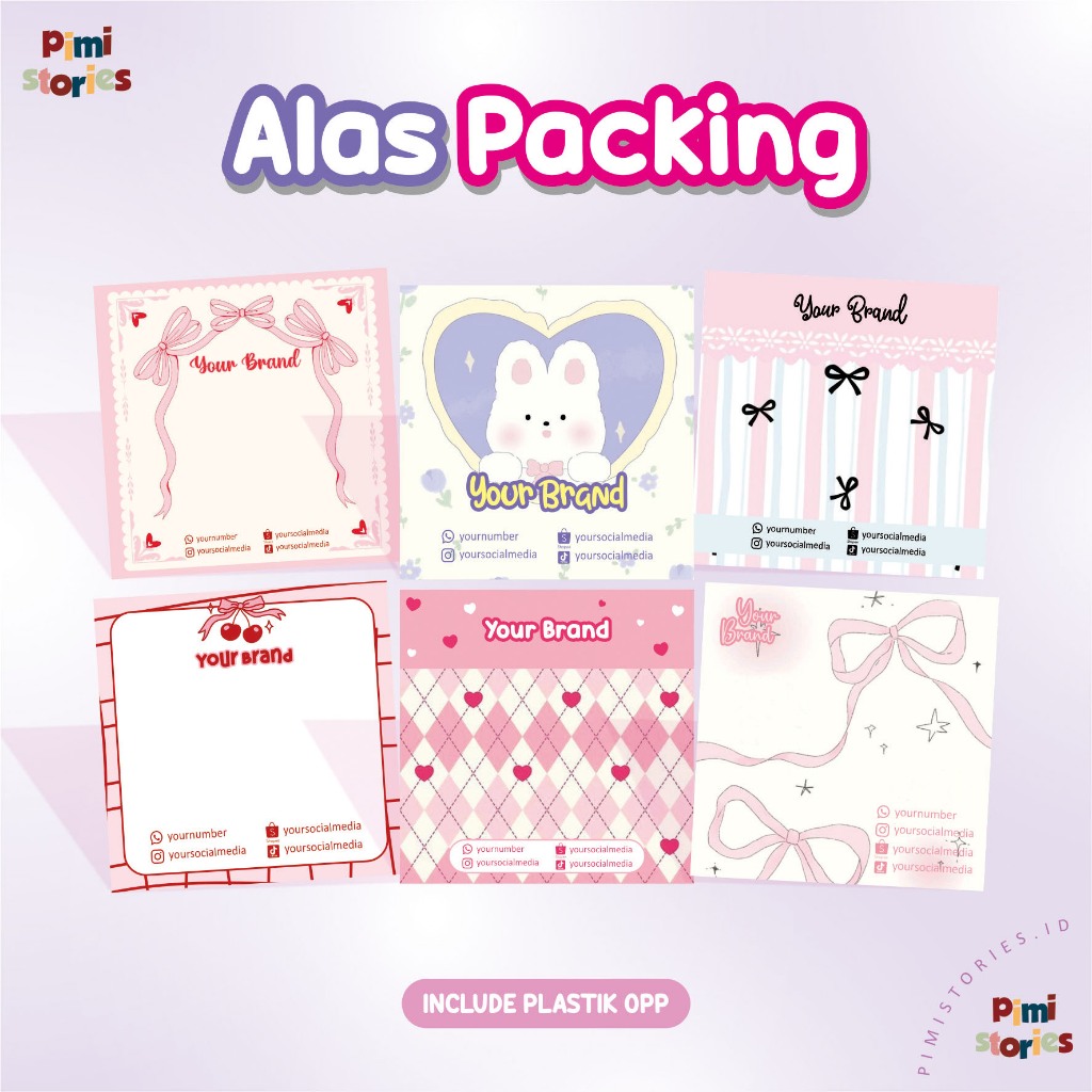 Jual [INCLUDE PLASTIK] ALAS PACKAGING ⚫ KERTAS PACKING FREEBIES ⚫ ...