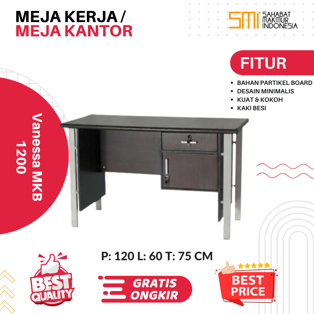 Jual Meja Kerja Kantor - Meja Staff Meja Manajer Meja Belajar Meja ...