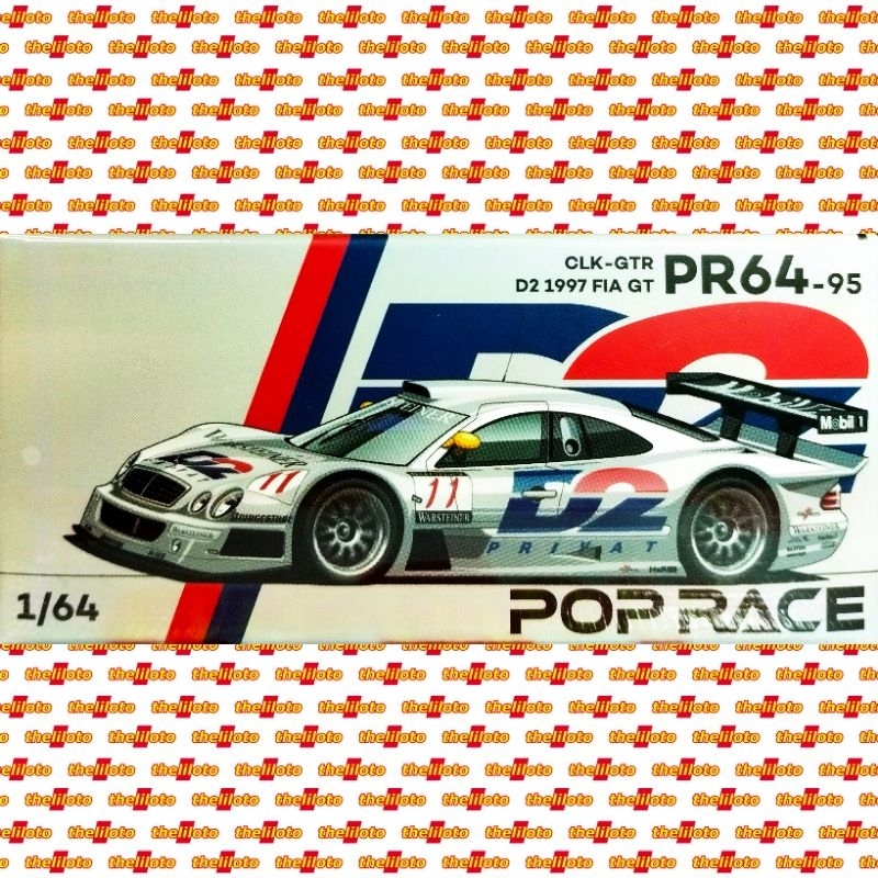 Jual POP RACE MERCEDES BENZ CLK GTR D2 1997 FIA GT POPRACE MERCY PR64 ...