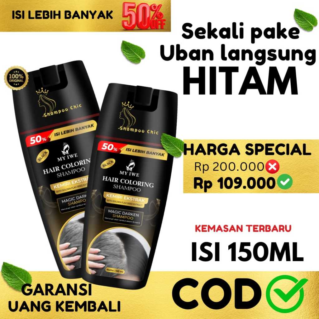 Jual Myiwe Shampoo Penghilang Uban Penghitam Rambut Uban Original