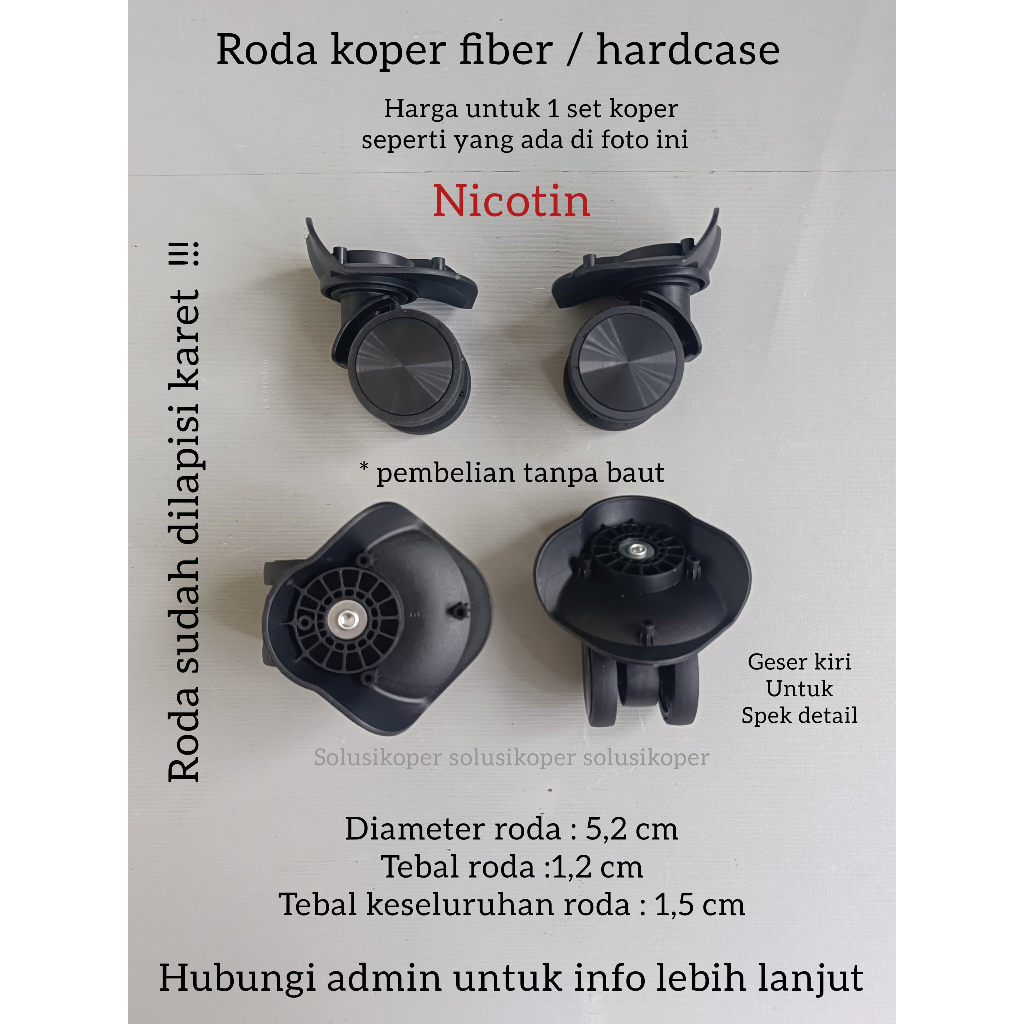 Jual RODA KOPER, RODA KOPER FIBER, RODA DOUBLE WHEEL, RODA KOPER POLO ...