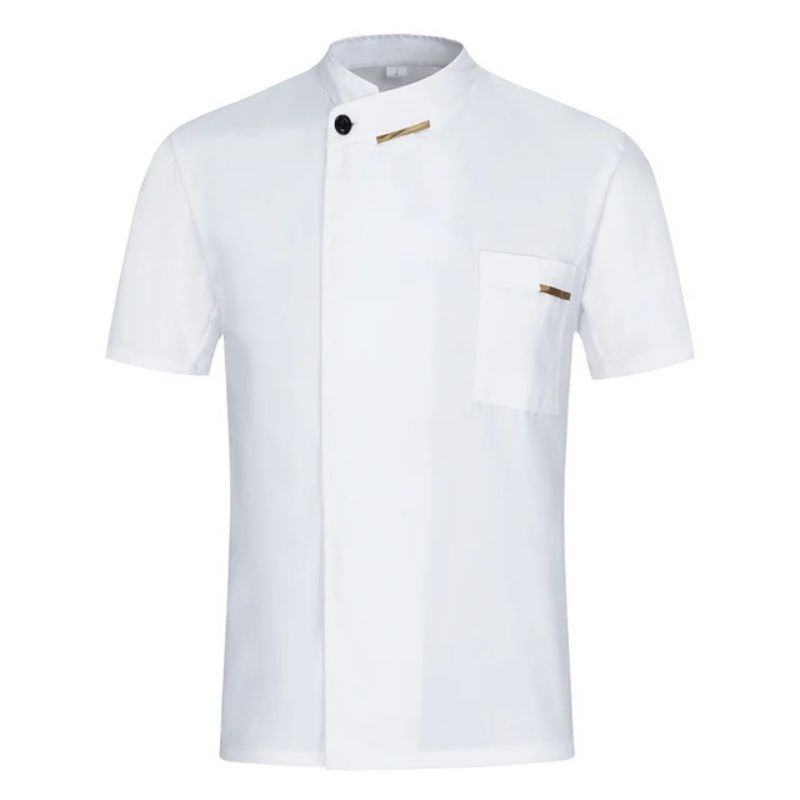 Jual Baju Chef Baju koki Chef jacket chef uniform lengan pendek Unisex ...