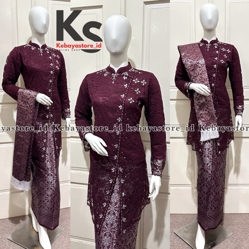 Jual Kebaya Modern Janggan Payet - Kebaya Brokat - Kebaya Hitam