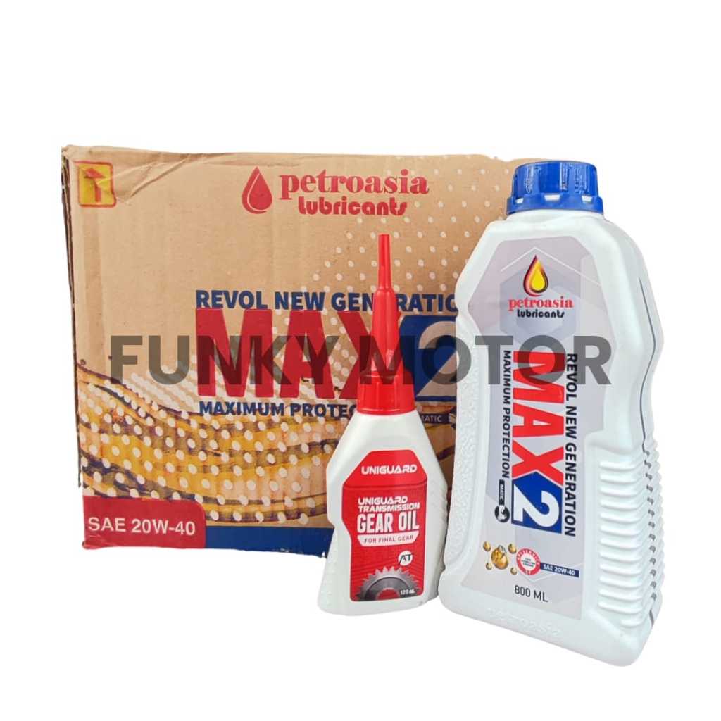 Jual Paket Oli Matic Murah Oli Mesin MAX 2 800ml dan oli Gardan UNIGARD