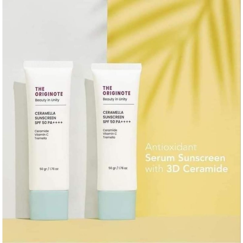 Jual ️hasya ️the origanote CERAMELLA SUNSCREEN SPF 50 PA +++ | Shopee ...