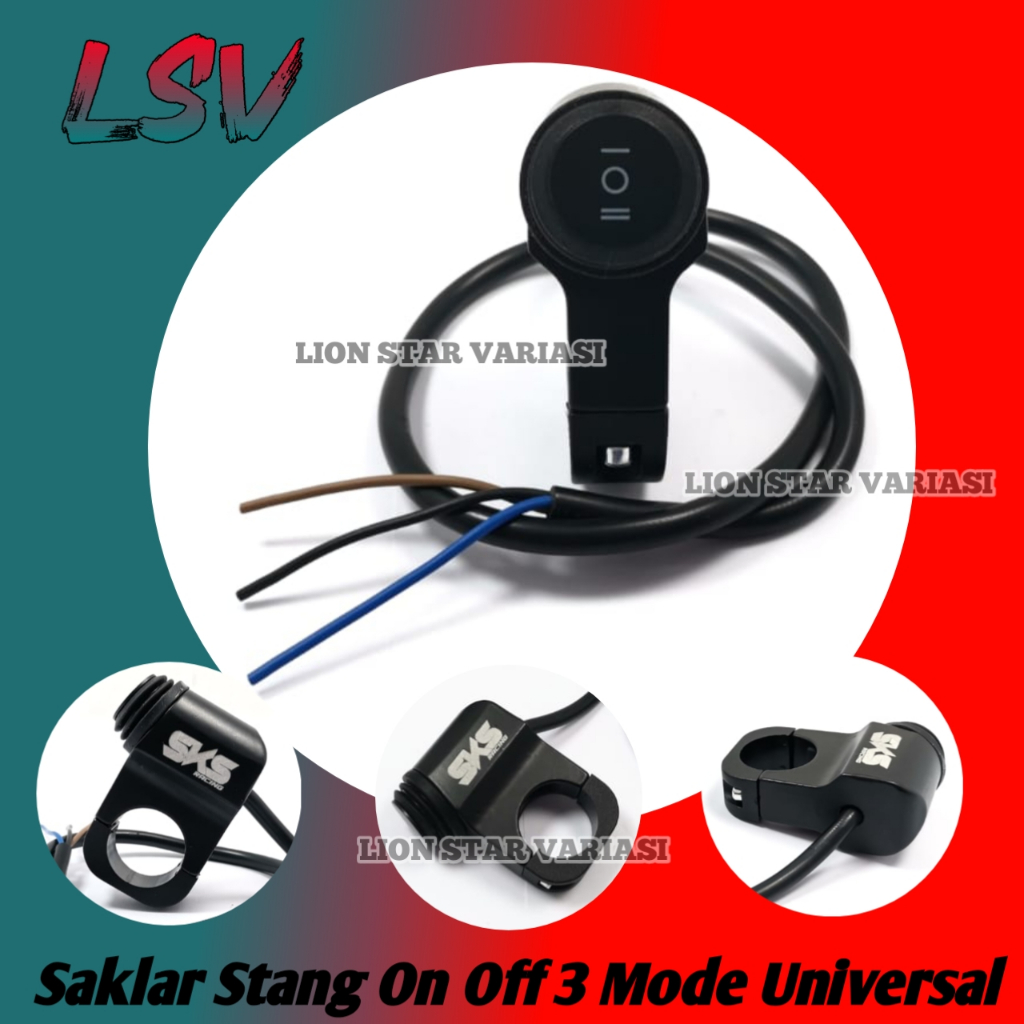 Jual Saklar On Off 3 Mode Dim Stang Saklar Stang On Off Bulat FULL Besi ...