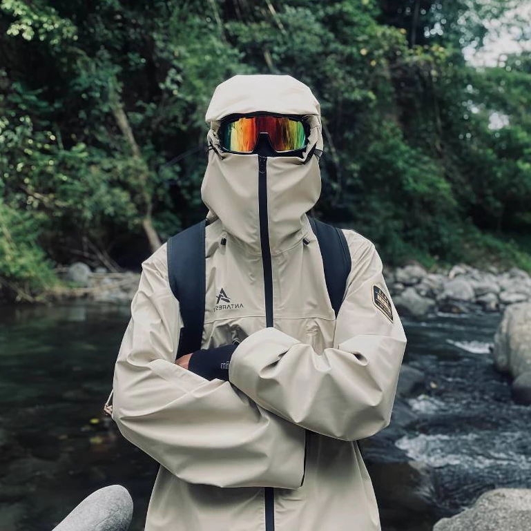 ANTARESTAR Official - Jaket Gorpcore Mandala Waterproof Jaket Pria Wanita Hiking Gunung Windbreaker Outdoor