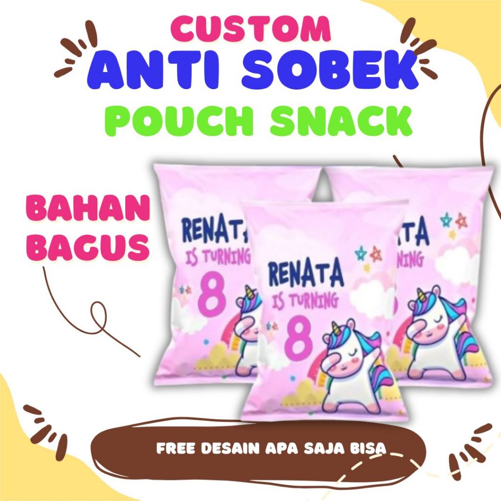 Jual Pouch snack jumbo Pouch snack ultah Pouch giant sncak Flexy Tas ...