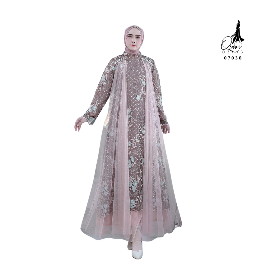 Jual Ozias - Gamis Tile 07038 I Gamis Mewah Wanita I Gamis Lamaran ...