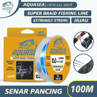 AQUASEA-Tali Pancing 100m  Warna Biru Senar Pancing Nilon Gorilla Kuat & Tahan Bahan Nilon murah
