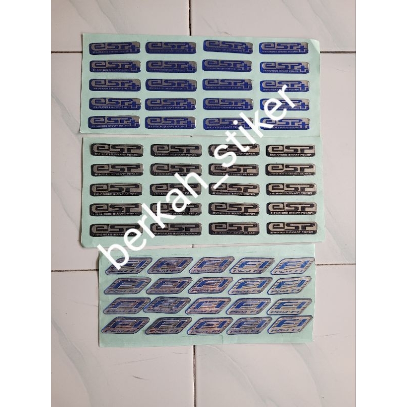 Jual stiker esp warna biru.hitam/stiker F1 biru/stiker cor esp/bahan ...