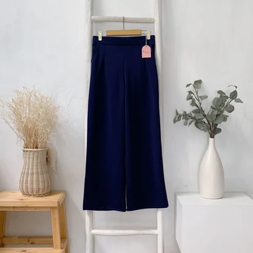 Basic Kulot Scuba Highwaist Tanpa Karet