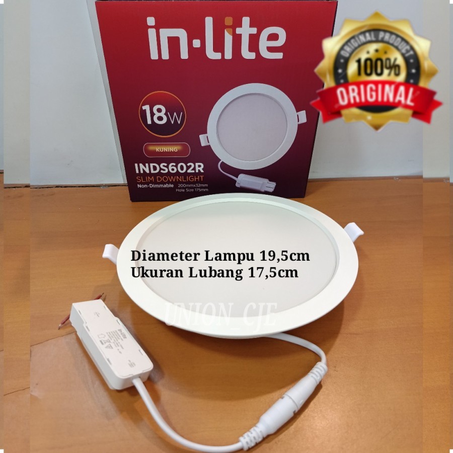 Jual InLite INDS602R Lampu Panel DownLight LED 18w-16w-12w-7,5w-5,5w ...