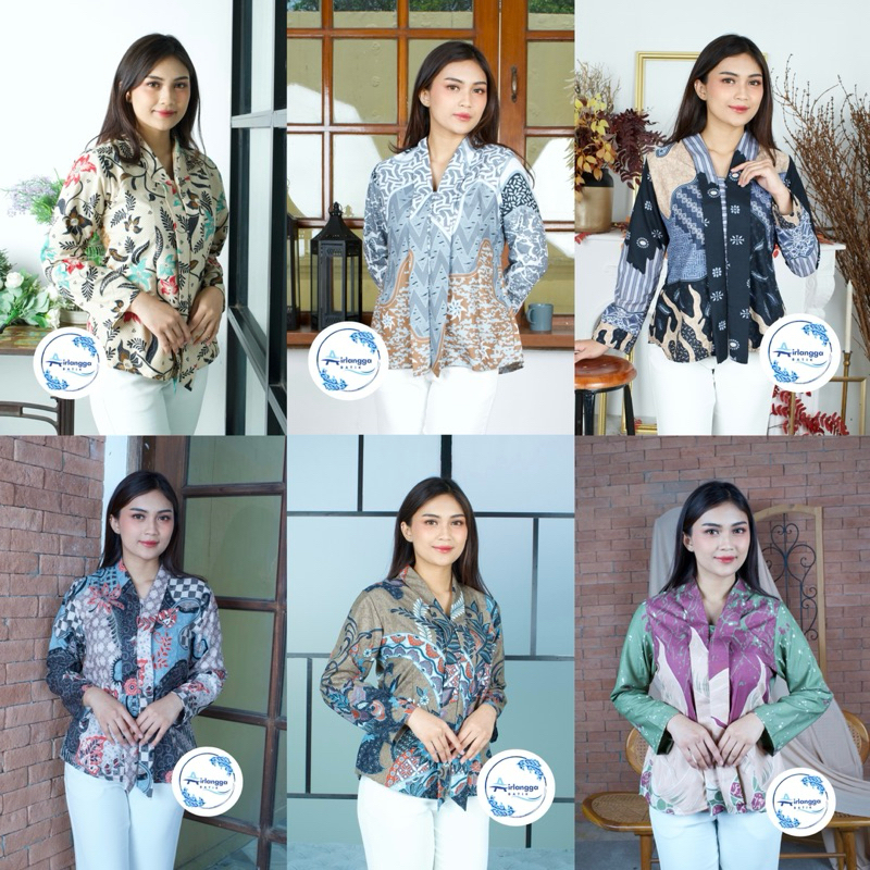 Jual ATASAN KEBAYA BATIK WANITA MODERN KUTU BARU BAJU ETNIK MODEL BLUS ...