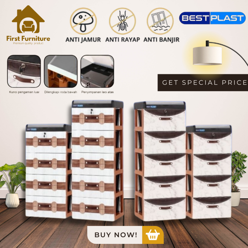 Jual [READY STOCK] Lemari Rak Plastik / Plastic Model Laci Serbaguna ...