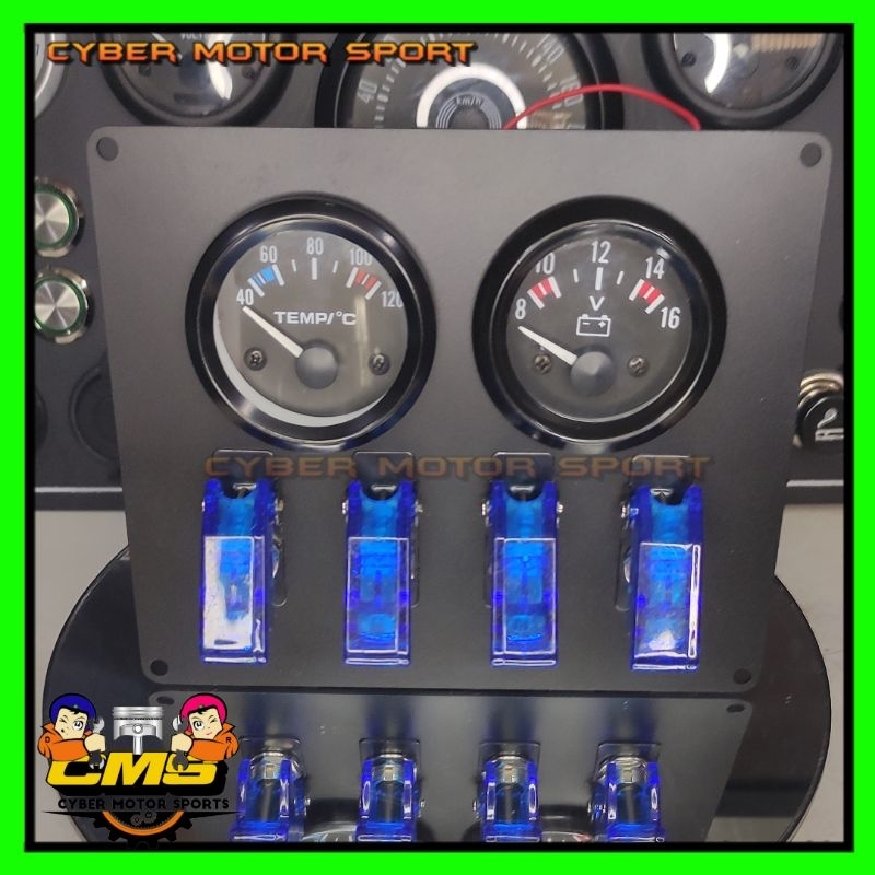 Jual Indikator mobil Temperature plus volt meter universal saklar ARB ...