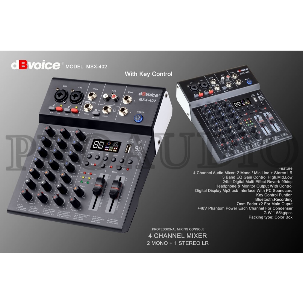 Jual Mixer dBvoice MSX 402 / MSX402 / MSX-402 With Key Control 4 ...