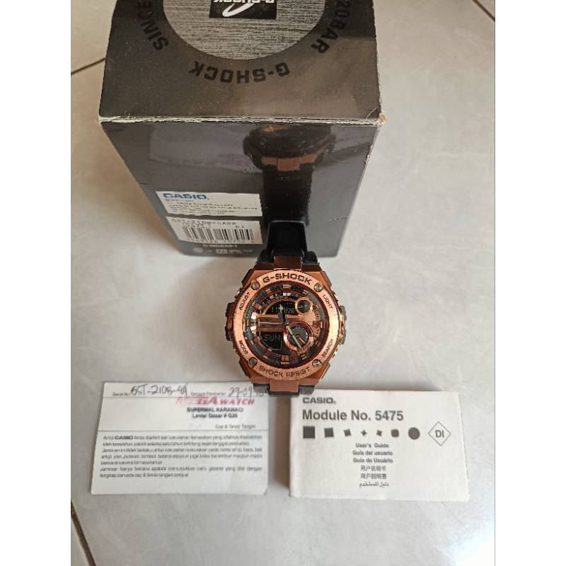 値下げ 中古 CASIO G-SHOCK GST-210B 人気カラー ブロンズ