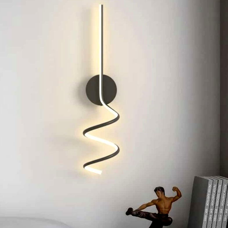 Jual Lampu Hias Dinding Led Linear Spiral Nakas Minimalis Elegan Modern Lighting Living Dining