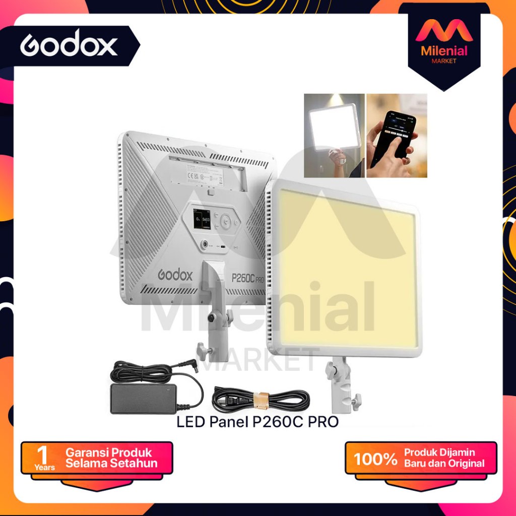 Jual Godox P260C PRO Bi-Color LED Light Panel Godox P 260C P260 C LED ...