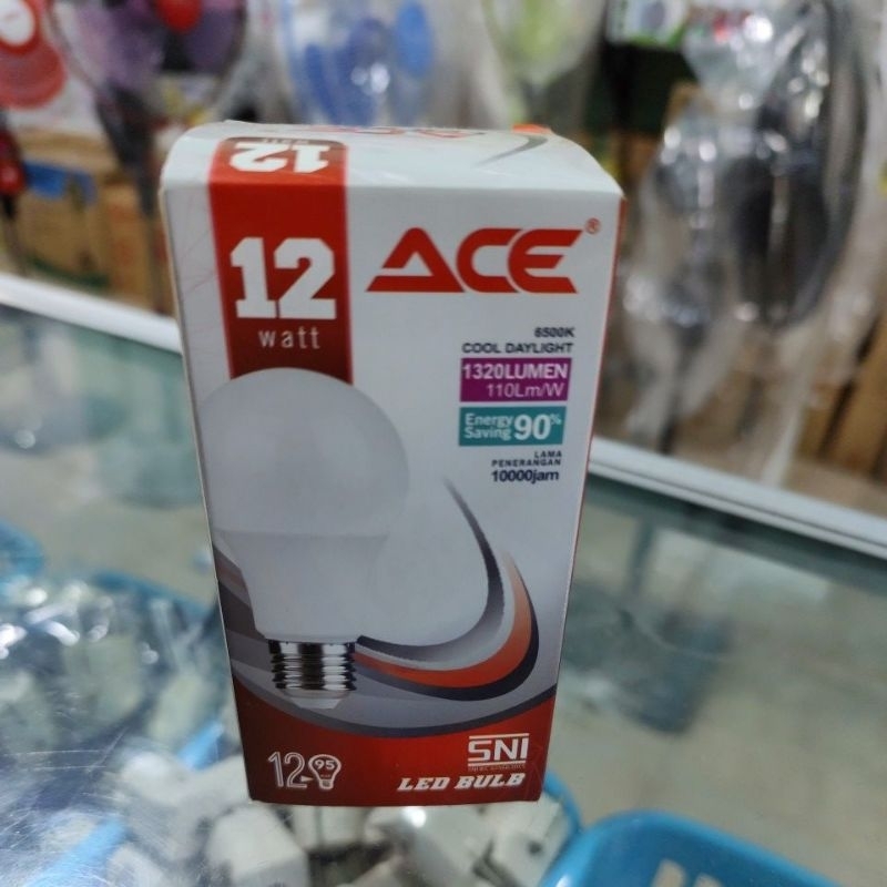Jual Lampu led Bulb ACE 12 watt putih | Shopee Indonesia